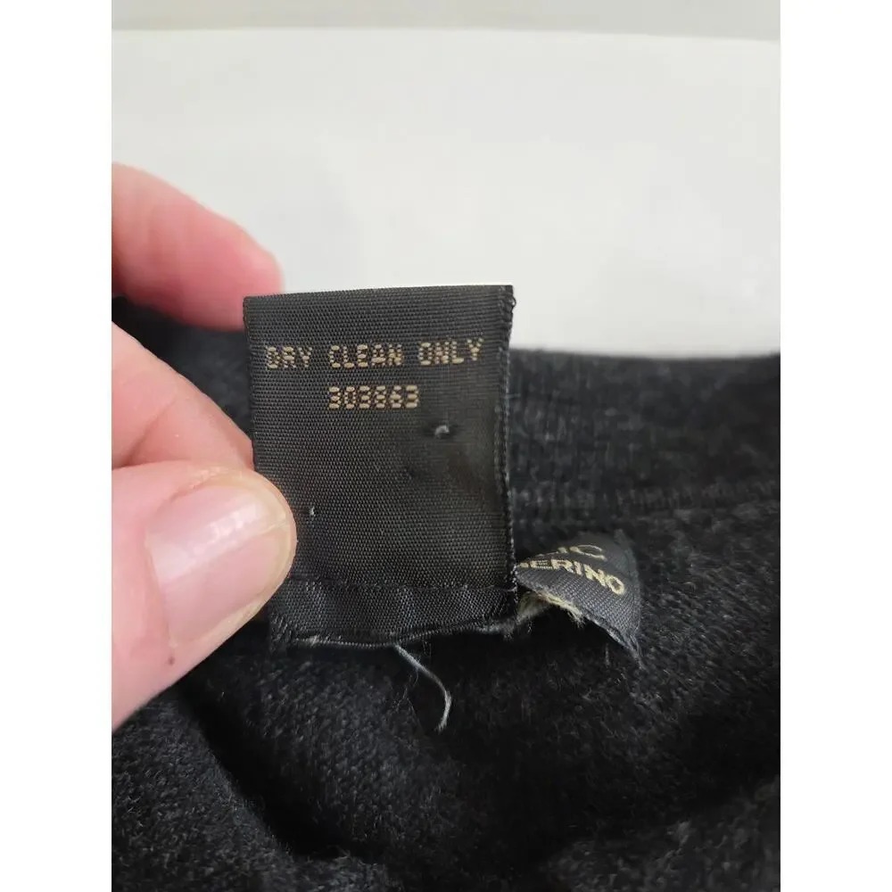 Banana Republic Gray 100% Ultra Fine Merino Wool Sweater L Cozy Winter Polo